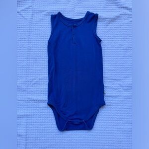 Kyte BABY sleeveless Bodysuit. Size: 18-24 months. Color: Indigo.